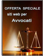 Offerta Speciale - realizzazione siti web per Avvocati e Studi Legali a prezi vantaggiosi..